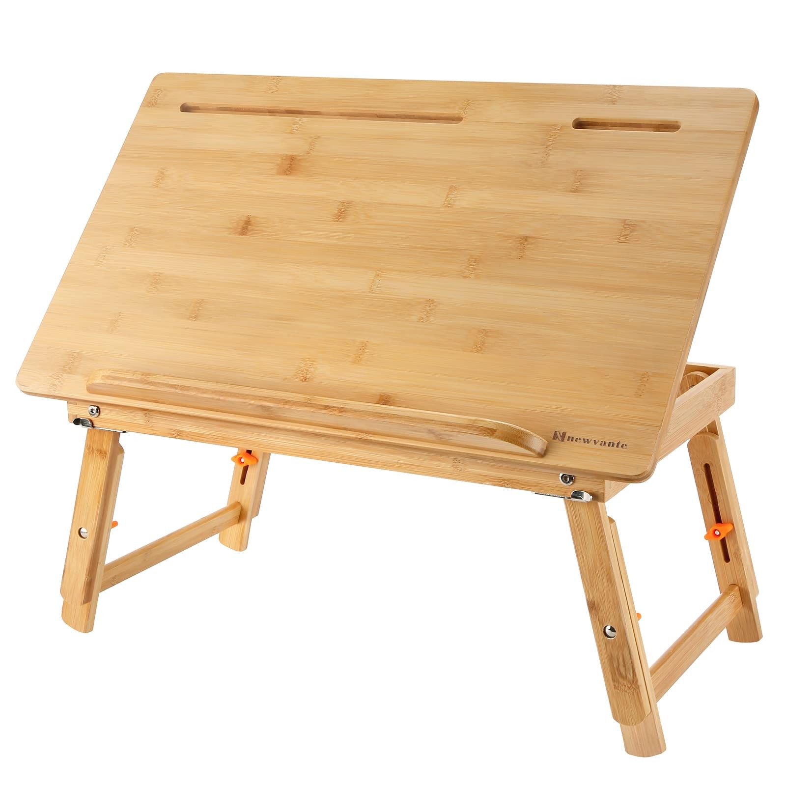 Drawing Table Nnewvante Laptop Desk Adjustable Drafting 23.6inch, Bamboo 