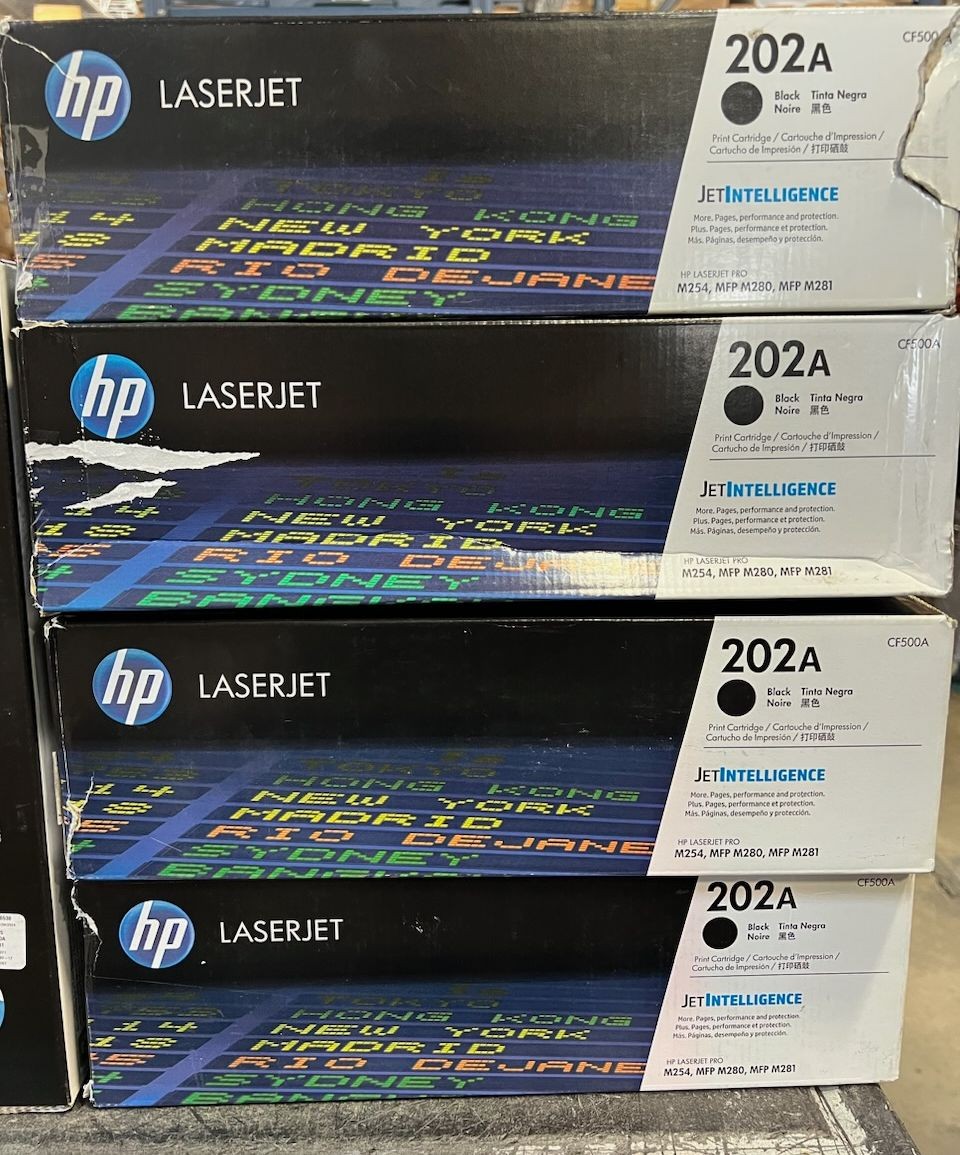 HP M254 M281 202A CF500A Black Toner Cartridge- GENUINE