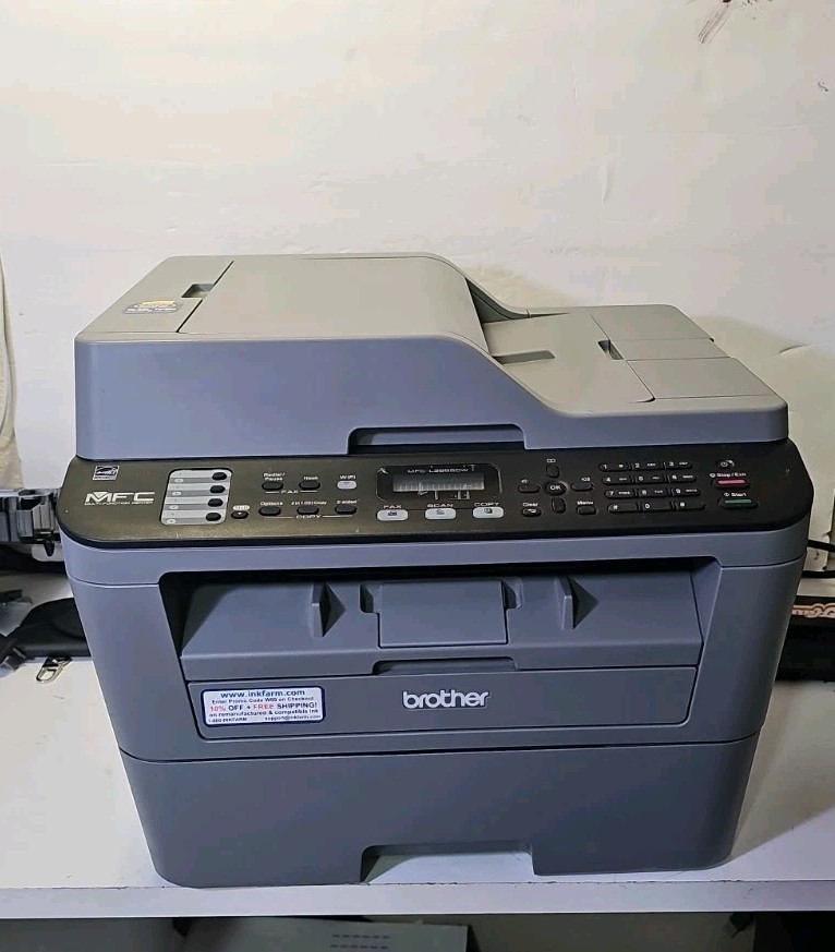 Brother MFC-L2685DW Printer. 2800 Page Count. Good Drum And Toner. Nice.
