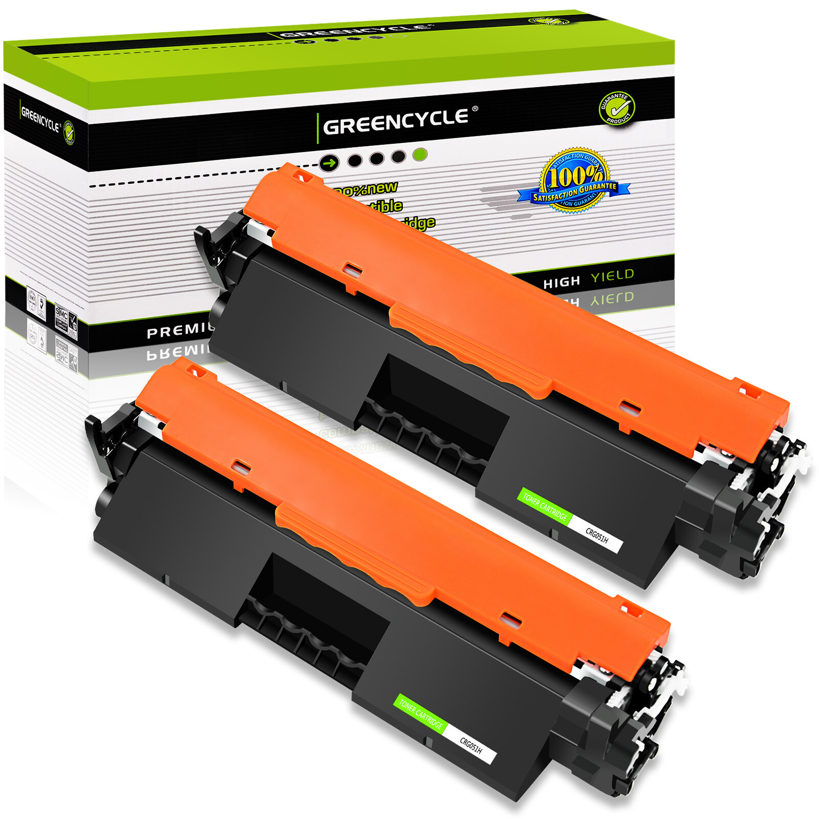 2 Pack CRG-051H Toner Cartridge For Canon IMAGECLASS 2169C001AA LBP162dw MF264dw
