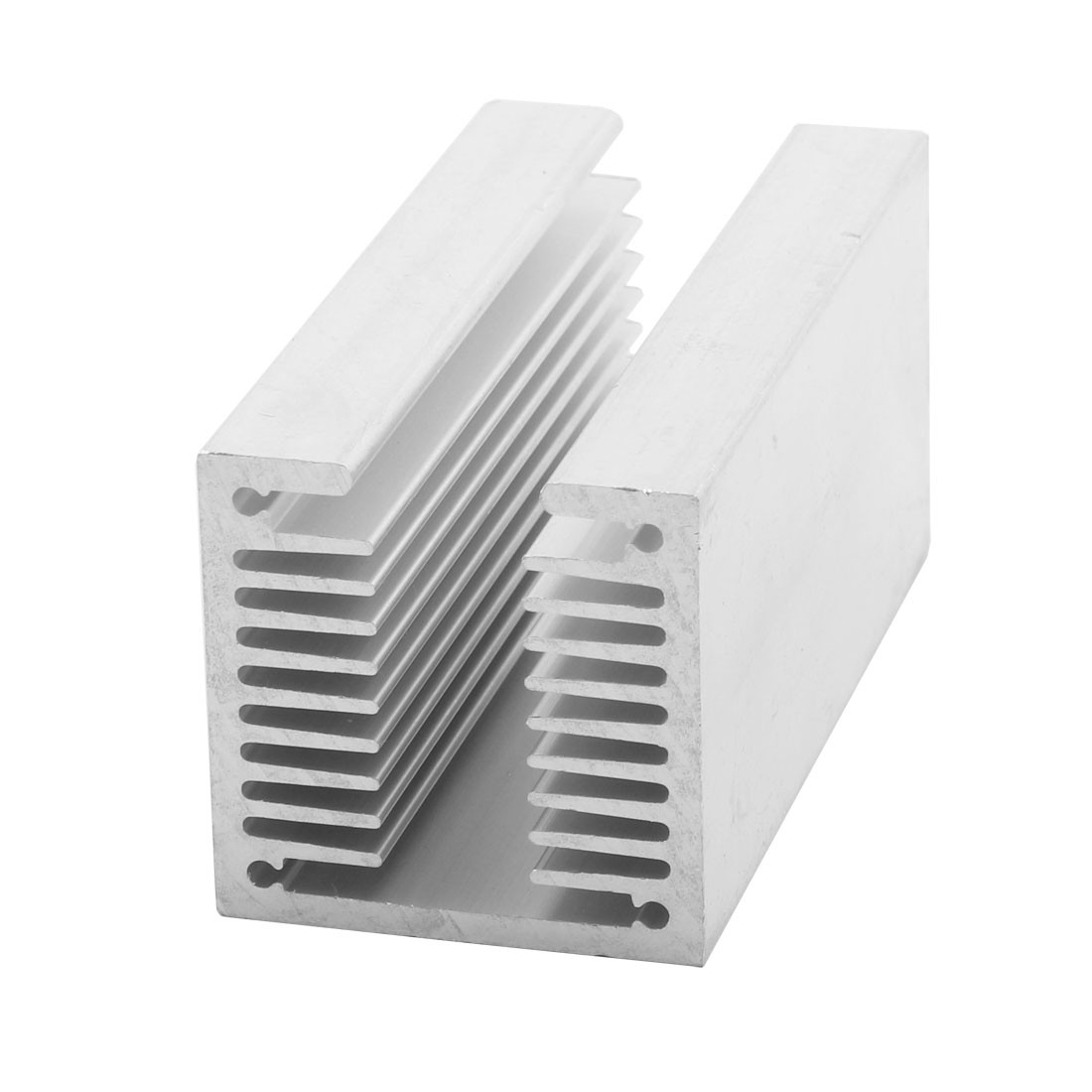 Aluminium Heat Diffuse Cooling Fin Cooler Silver Tone 80mm x 40mm x 40mm