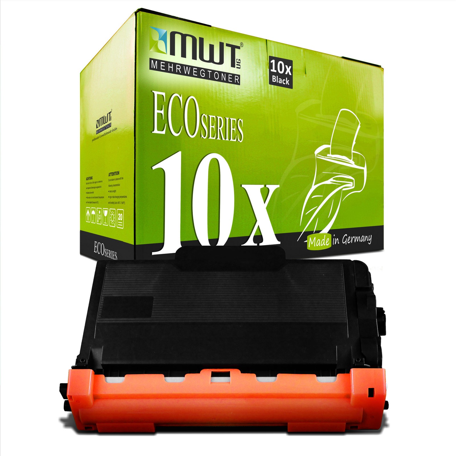 10x MWT ECO Compatible Brother TN3480 Black Laser Toner Cartridge XL