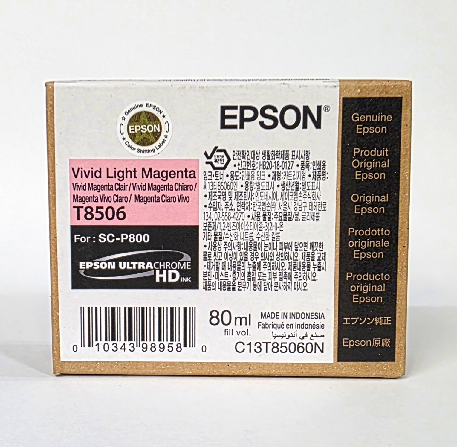 NEW Epson VIVID LIGHT MAGENTA T8506 UltraChrome HD Ink SC-P800 *6/30/2028