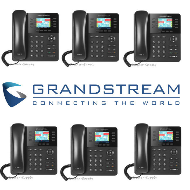 MAKE OFFER 6 Grandstream GXP2135 IP 8 Line 4 SIP Gigabit Enterprise HD Phone