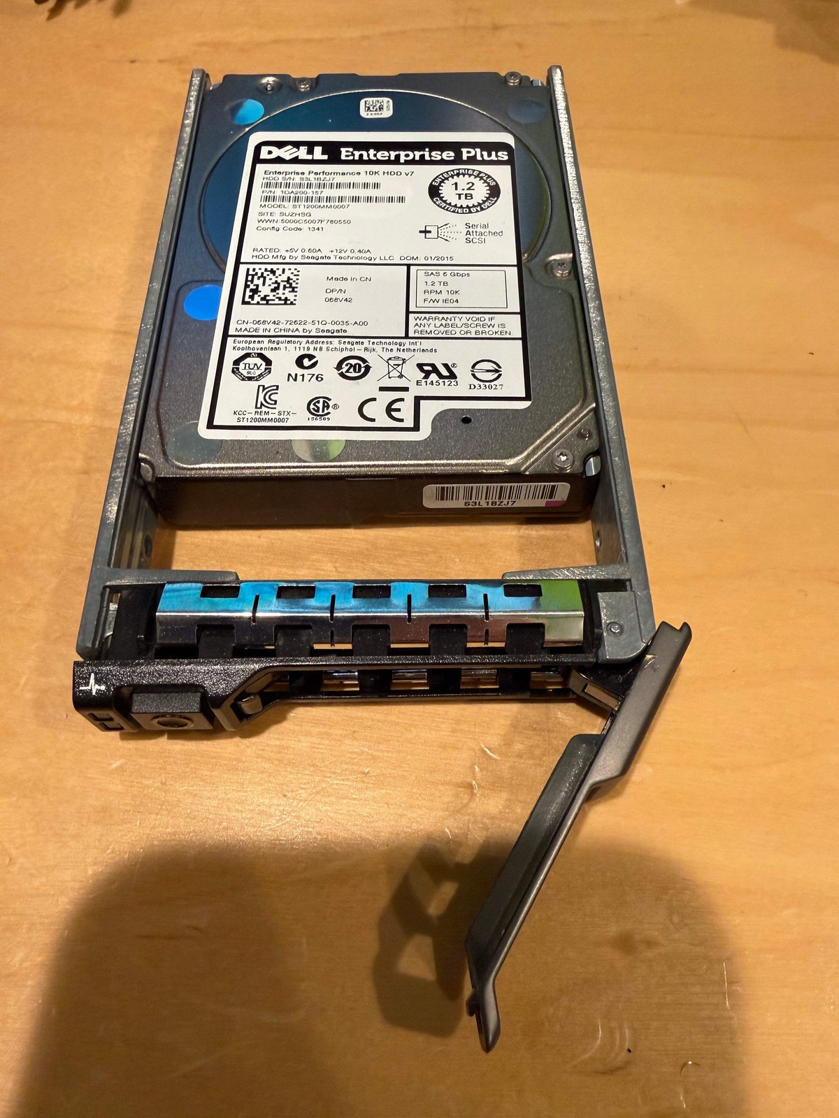 Seagate ST1200MM0007 1.2TB 10K SAS 2.5" HDD - Bare Drive, SMART Tested