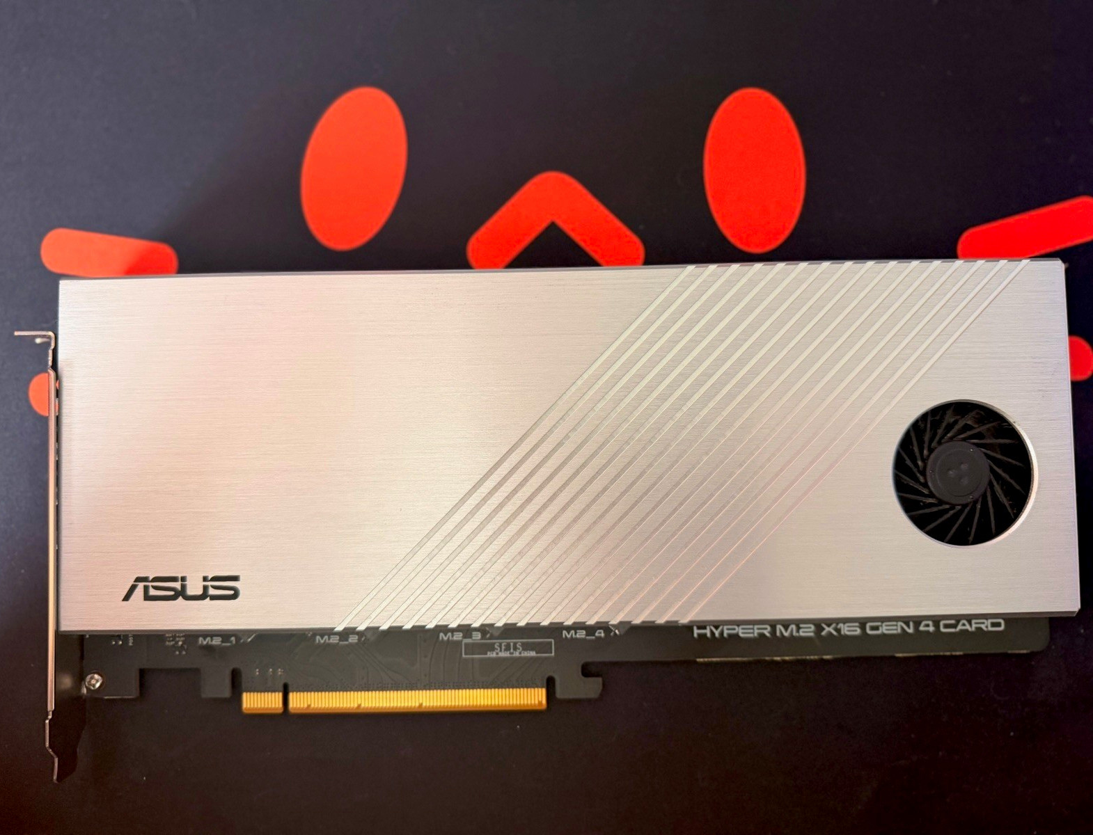 ASUS Hyper M.2 Expansion card GEN 4. FOUR SLOT M.2SSD expansion.  Incl M.2 SSD