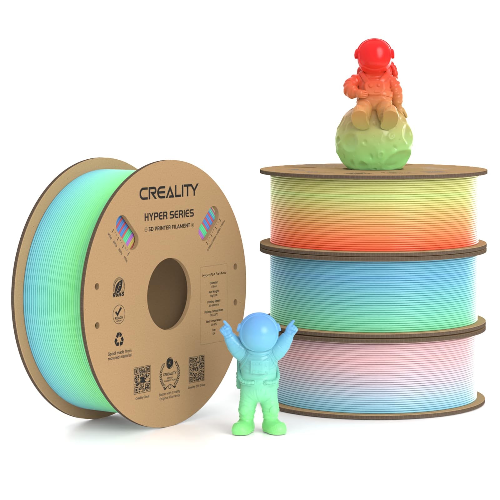 Hyper PLA Filament 1.75mm, 30-300mm/s High Speed 3D Printer Filament