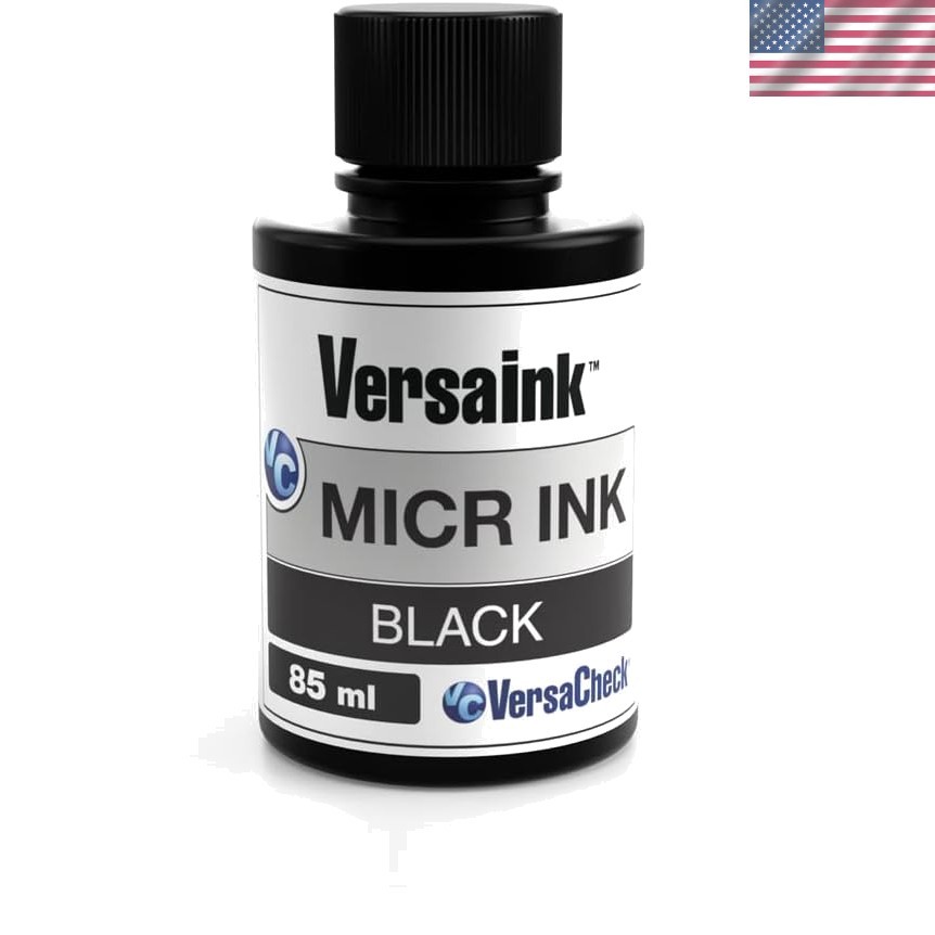 85ml MICR Black Ink - Eco-Friendly Magnetic Ink for All-In-One Inkjet Printers
