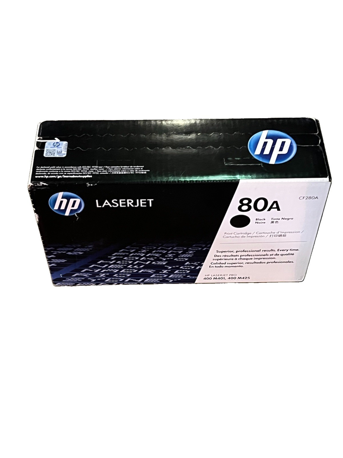 HP 80A CF280A GENUINE Black LaserJet Toner Cartridge NEW SEALED