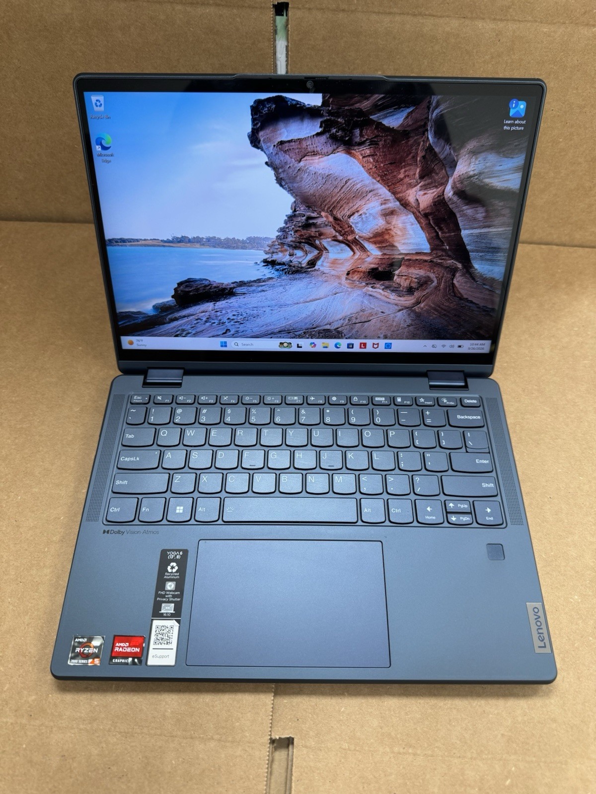 LENOVO YOGA 6 13ABR8 256Gb SSD, 8Gb RAM, AMD Ryzen 5 2.0GHz 13.3"