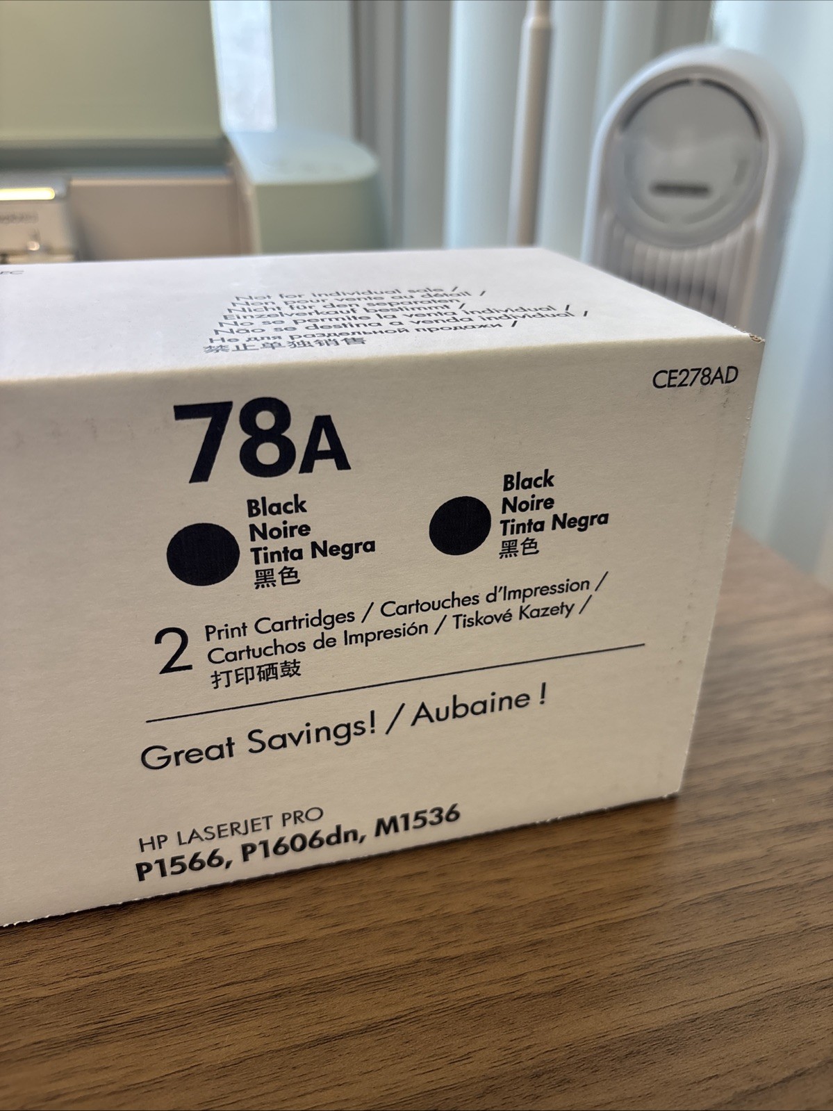 HP 78A BLACK Toner Cartridge CE278AD New Sealed Box