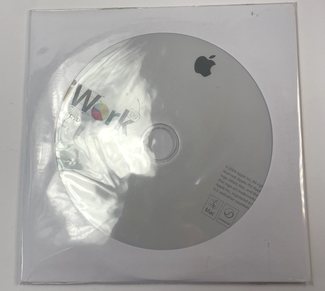 Apple iWork 09 Software v9.0 Install DVD Mac - Sealed NOS