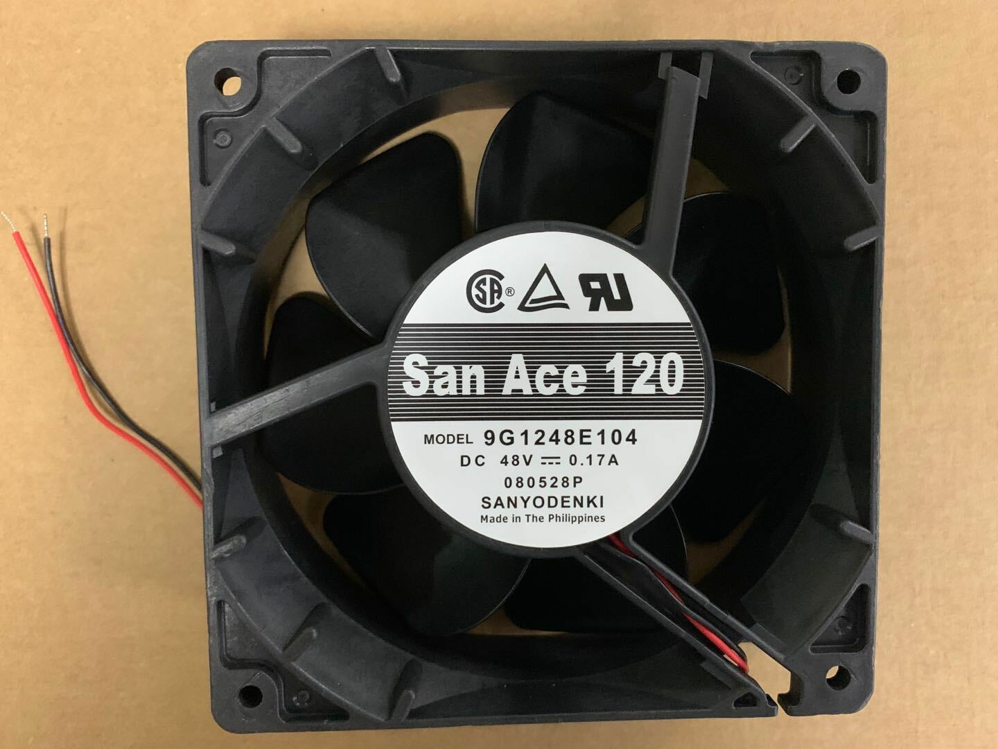 1pcs San Ace 120 9G1248E104 DC 48V 0.17A 12038 120mm chassis cooling fan