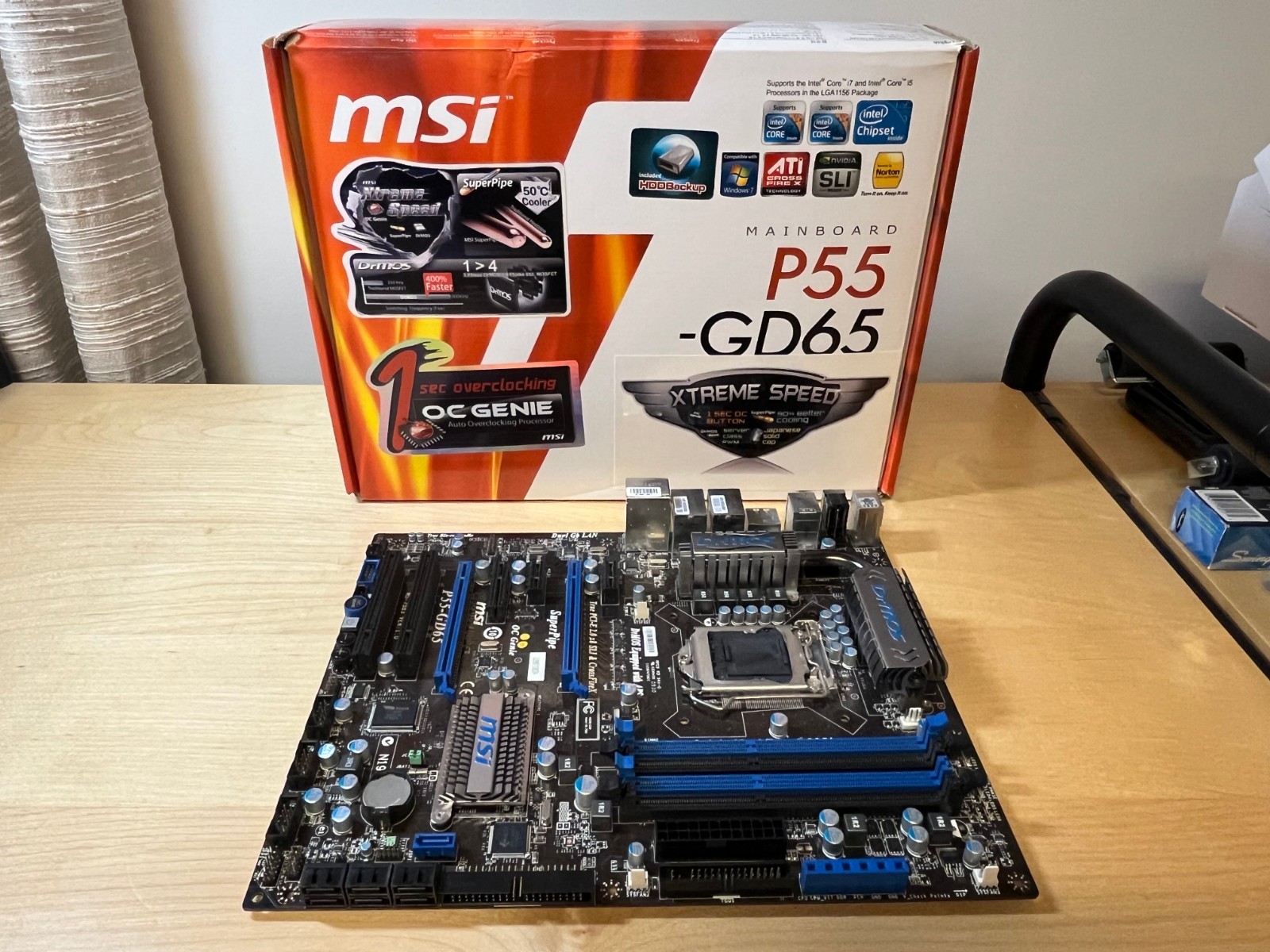 MSI P55-GD65 LGA 1156 Motherboard MSI