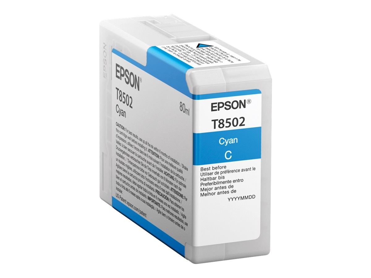 Epson Cyan Cartridge T 850 80ml T 8502 Printer Cartridge C13T850200