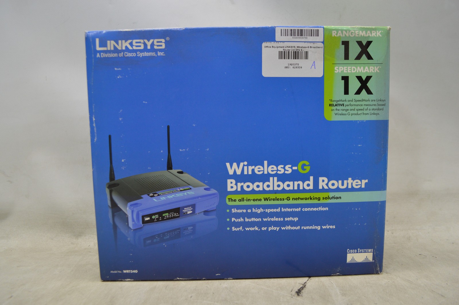 LINKSYS Wireless-G Broadband Router 2.4 GHz 4-Port Model WRT54GP2 *New Unused*
