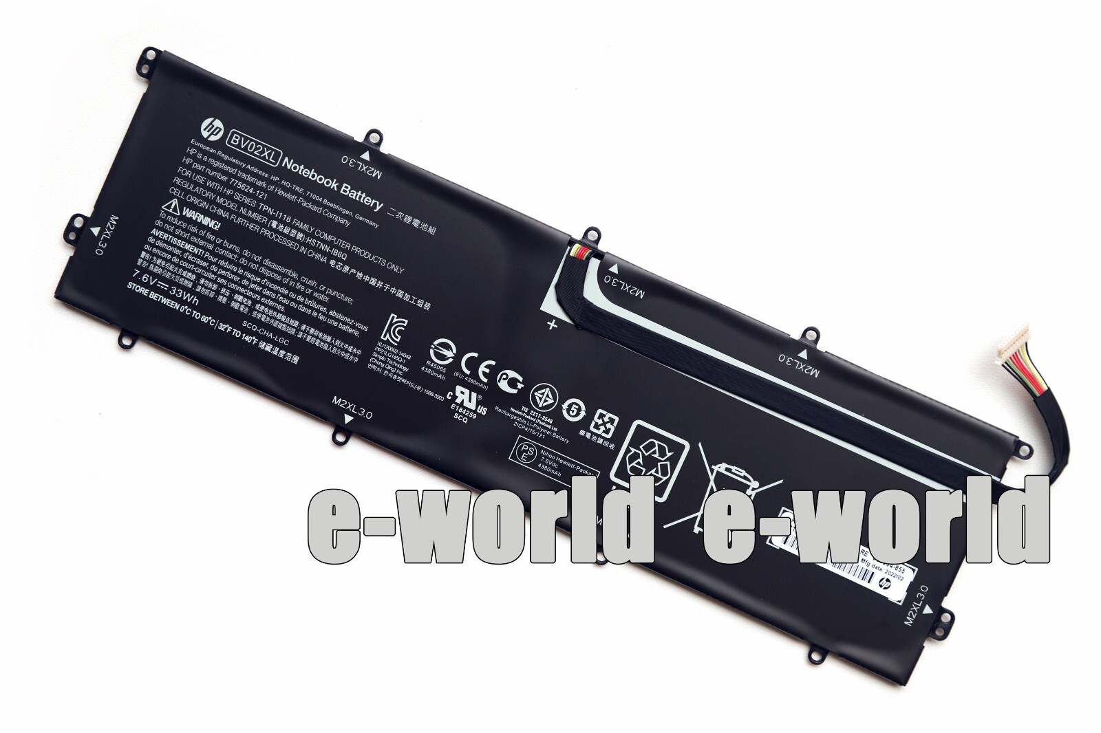 New Genuine BV02XL Battery for HP ENVY X2 Detachable 13 HSTNN-IB6Q 775624-1C1