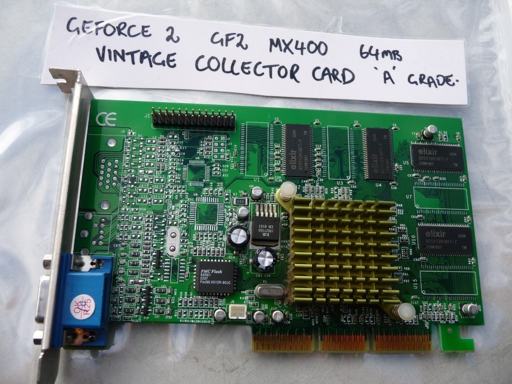 AU SELLER VINTAGE GPU COLLECTOR GF2 MX400 64M SDR "A" GRADE - TESTED IN EC