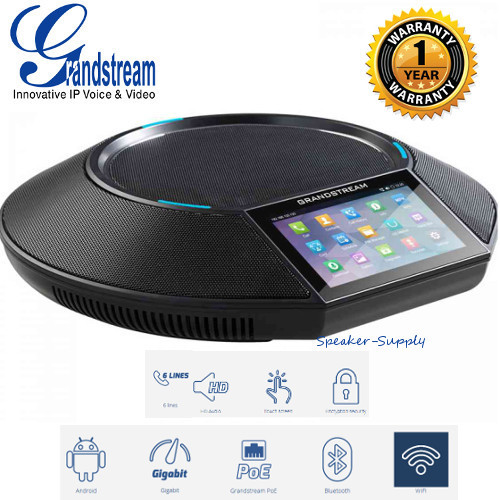 MAKE OFFER Grandstream GAC2500 Android Conference Phone 6 Line Bluetooth Touch