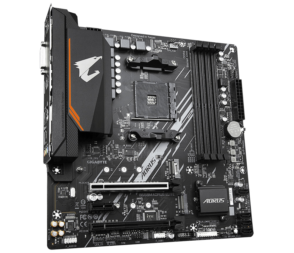 GIGABYTE B550M AORUS ELITE Motherboard AMD B550 Socket AM4 DDR4 M-ATX Ryzen M.2