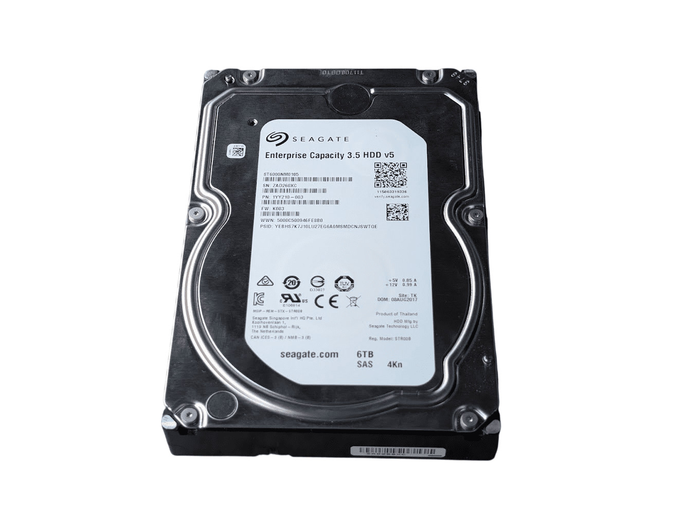 Seagate 6TB SAS Server 12Gb/s 3.5" Hard Drive ST6000NM0105