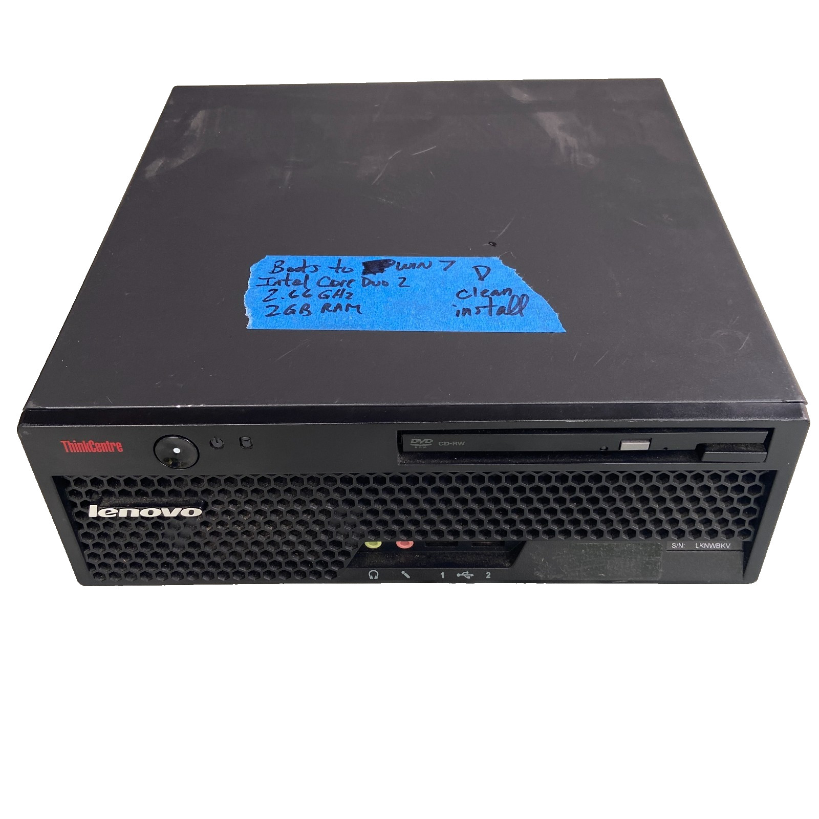 IBM Thinkcentre S51 PC SFF Desktop Boots Windows 7 Core Duo 2.66GHz 2GB 160GB HD