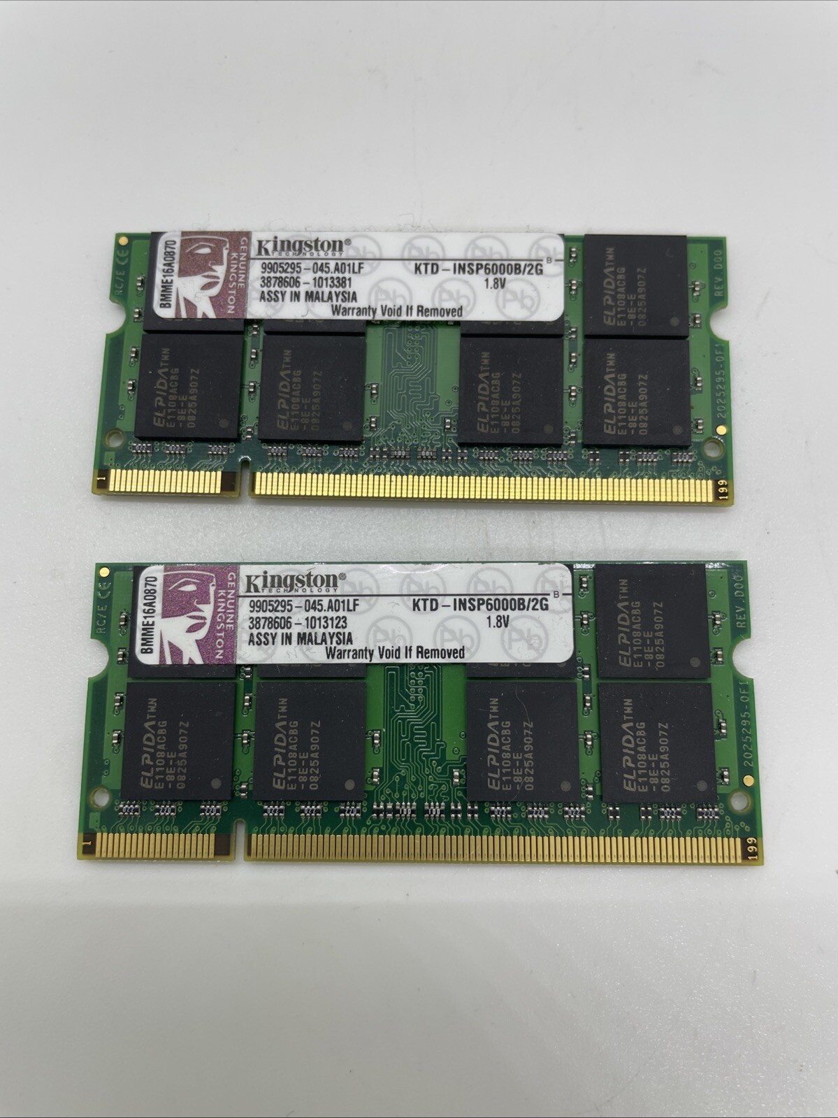 Kingston RAM - 4 GB Total - Pair Of KTD-INSP6000B/2G (2GB)