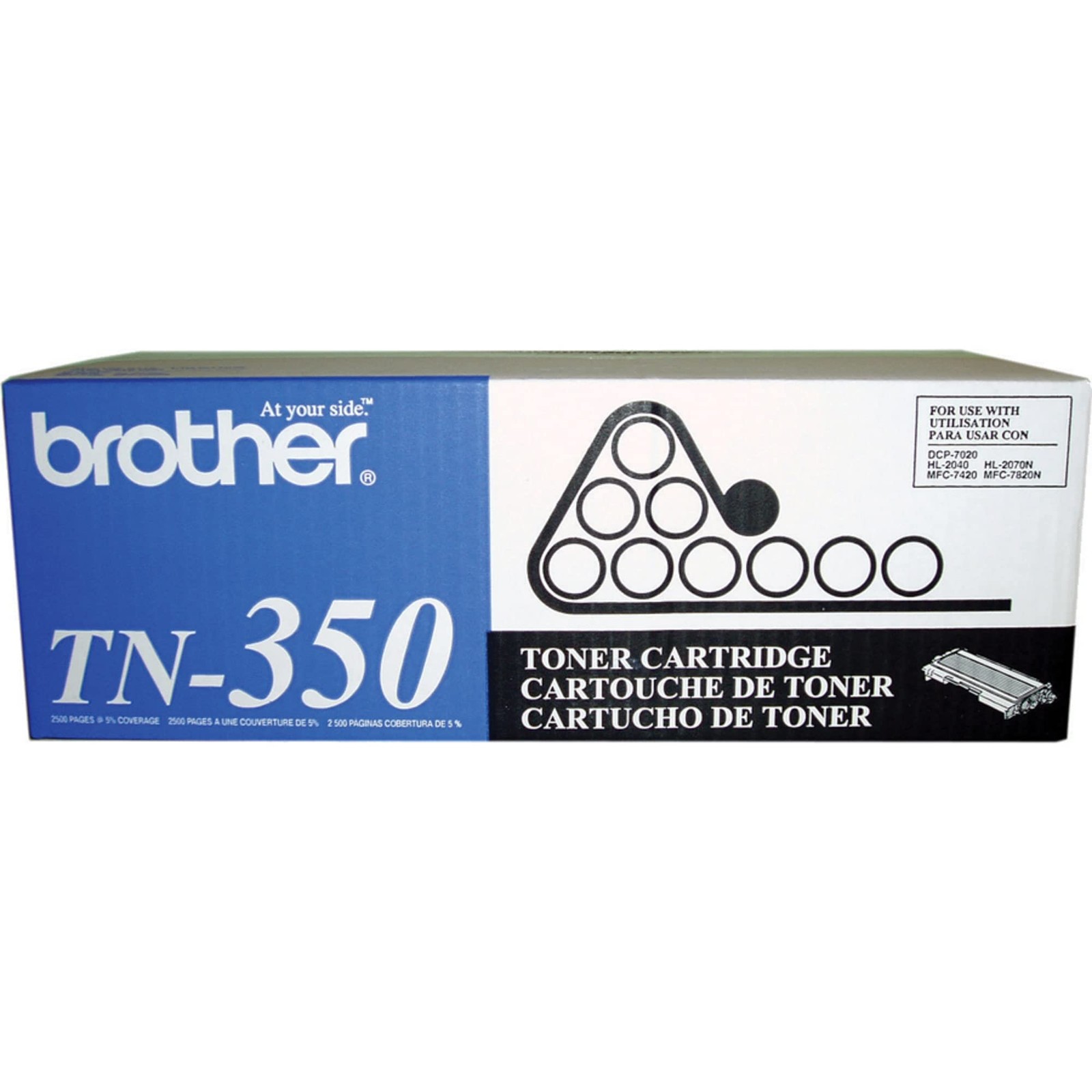Genuine Brother TN-350 Black Toner. New Sealed Box, We Ship Fast