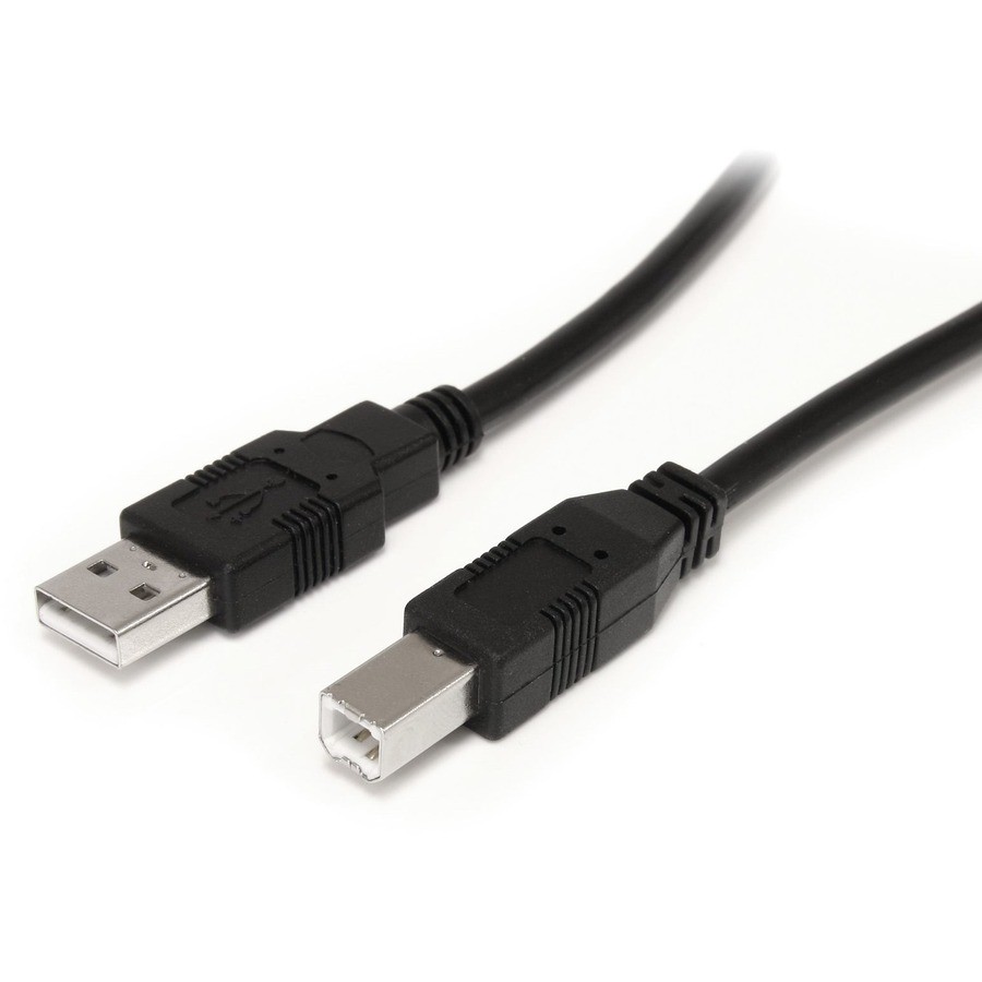 StarTech 9 m / 30 ft Active USB A to B Cable - M/M - Black USB 2.0 A to B Cord -