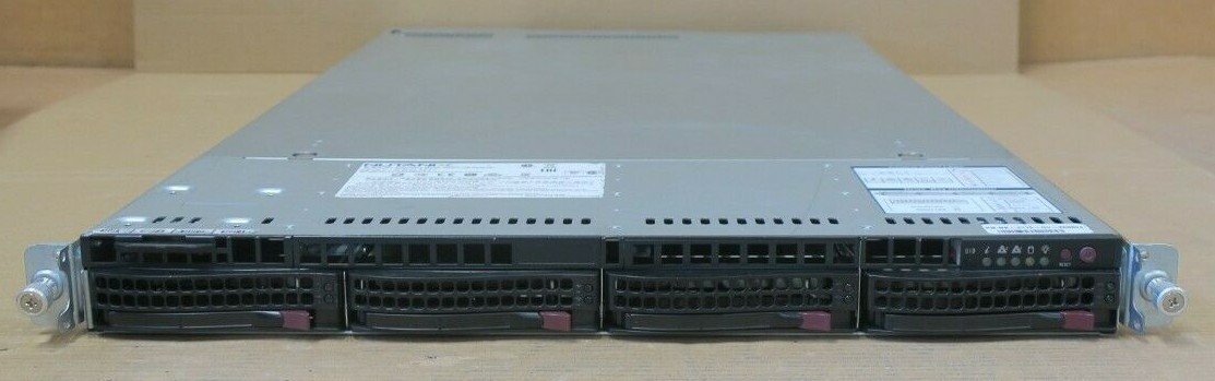 Supermicro CSE-819U X10DRU-i+ 1U CTO Server 2x E5-V3/V4 4x 3.5" Bay No CPU/MEM