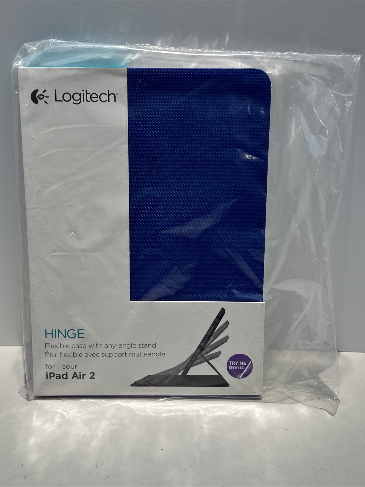 NEW Logitech Hinge Flexible Case iPad Air 2  (Blue)