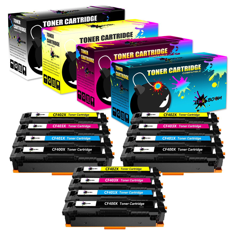 12 Toner replace for HP CF400X-3X 201X Laserjet M252n M252dw MFP M277c6 M277dw