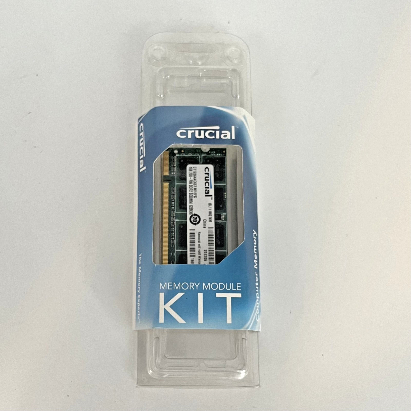 Crucial CT12864AC667.M16FG 1GB 200 PIN DDR2 SODIMM 128MX6 BL111HQ.NM 2 PACK NEW