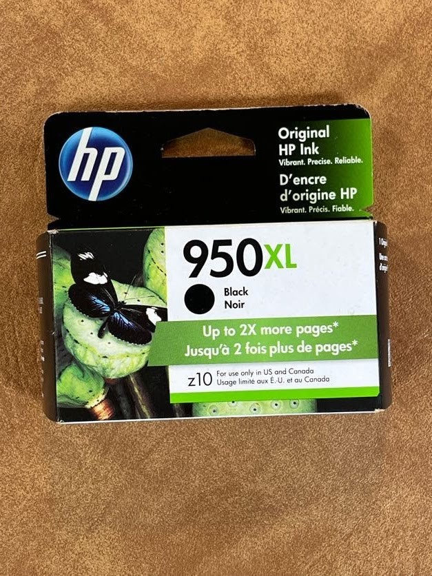 Genuine HP 950XL Black Ink Cartridge CN045AN Exp 06/2021 New in Box Sealed