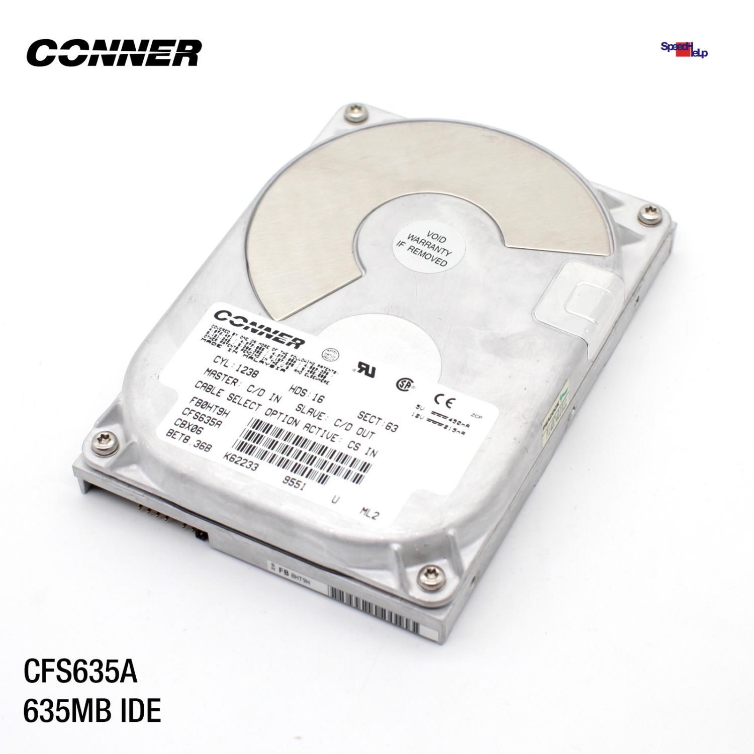Conner CFS635A 635MB 8.89cm 3.5" Inch HDD Hard Disk Drive 286 ATA IDE