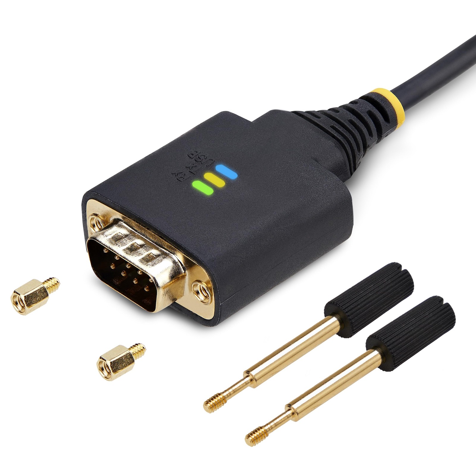 StarTech.com USB-A to RS232 DB9 Serial Cable 2m 1P6FFC-USB-SERIAL Black
