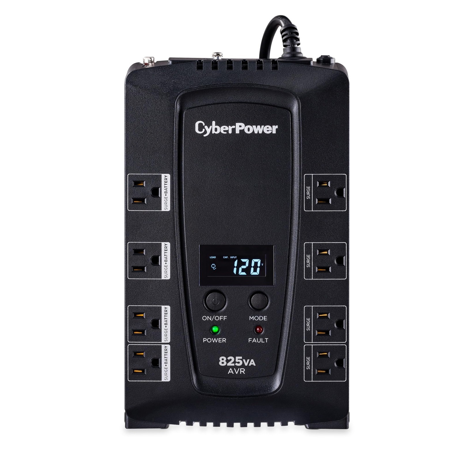 CyberPower 825VA Intelligent LCD UPS Battery Backup Surge Protector 450W