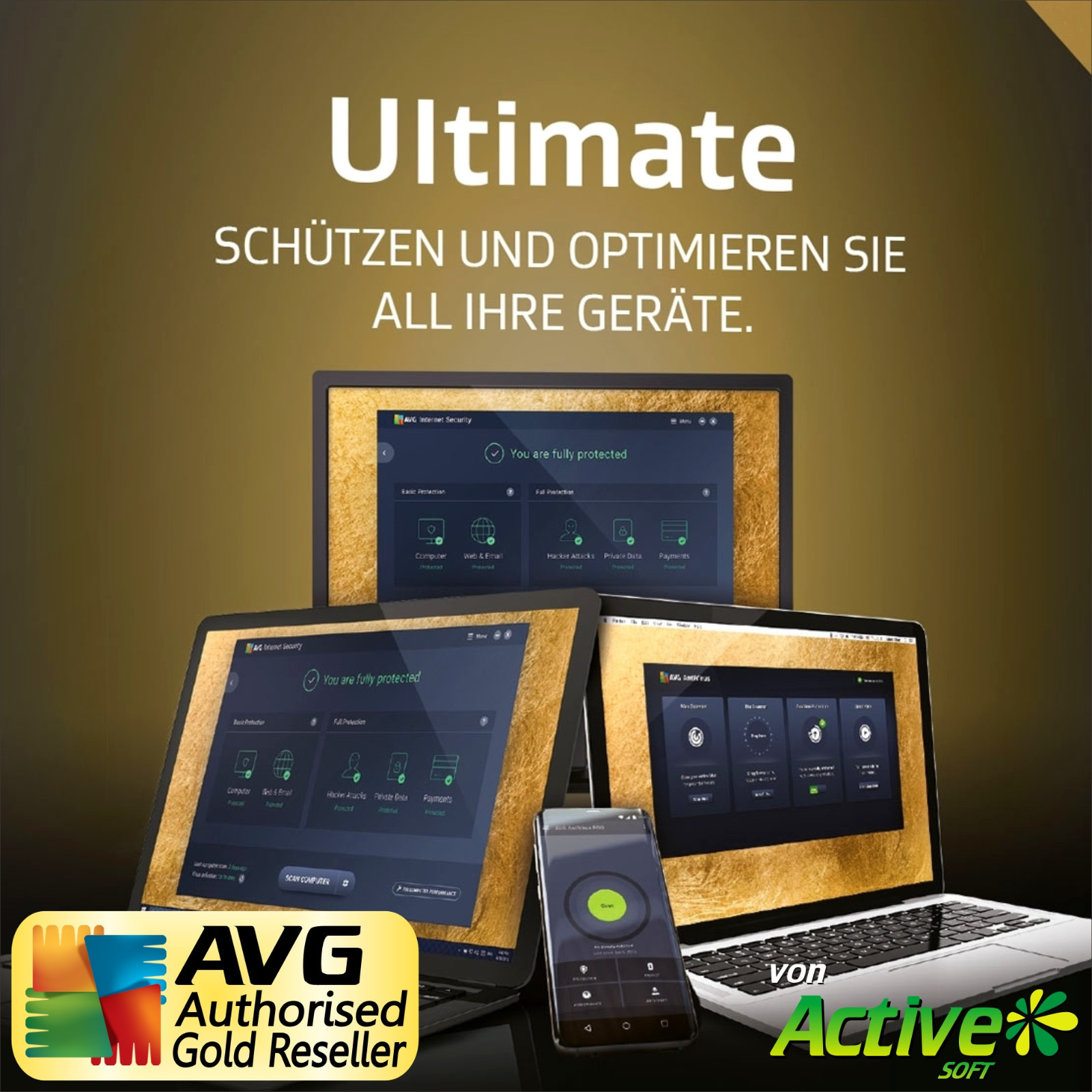 AVG ULTIMATE 2026 10 PC 3 Year | TuneUp, Internet Security, VPN, Antitrack |
