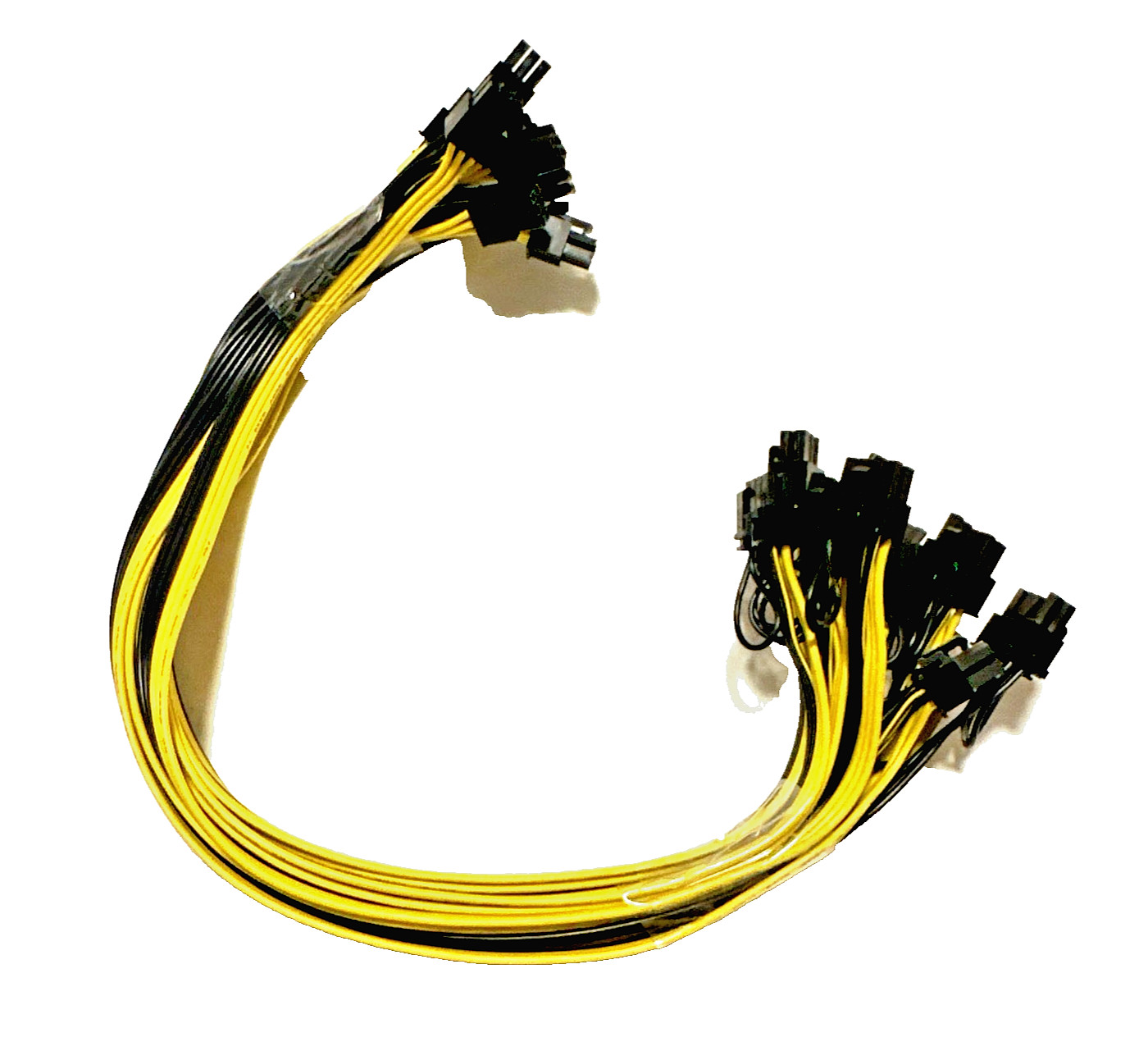 10-Pack PCIe 6-Pin to 8-Pin 6+2 GPU Power Cable Server PSU Mining 18AWG