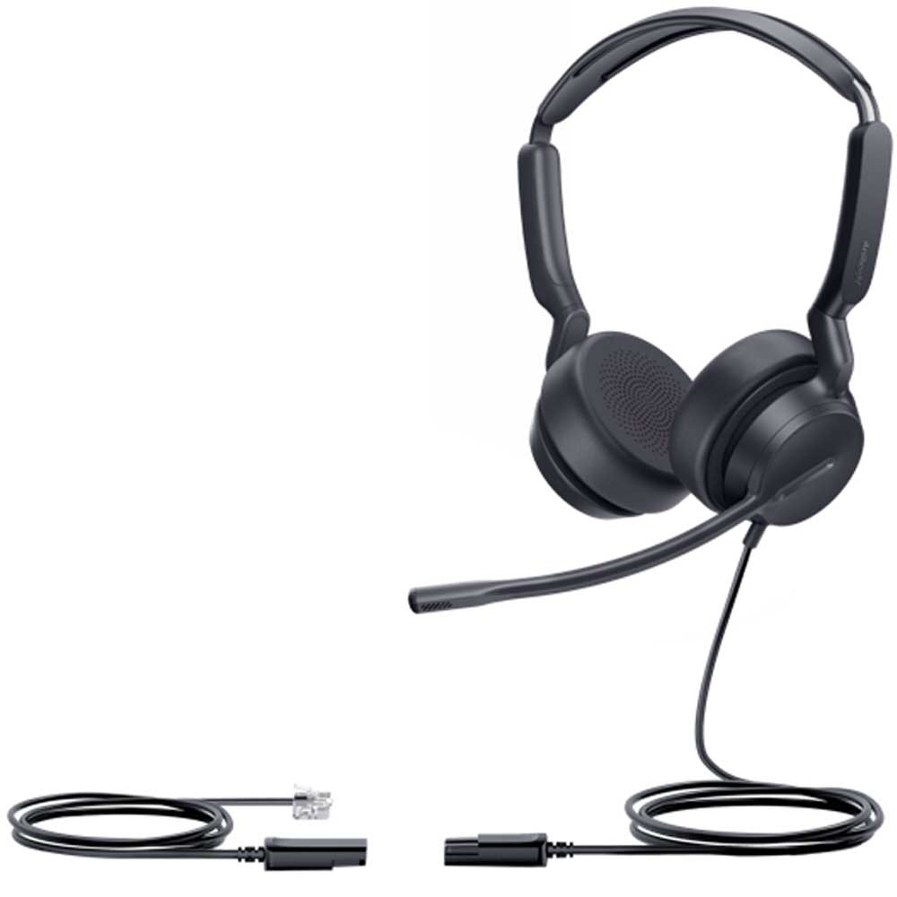Yealink YEA-YHS36-E2-DUAL YHS36 E2 Dual Wired Stereo RJ9 Call Center Headset