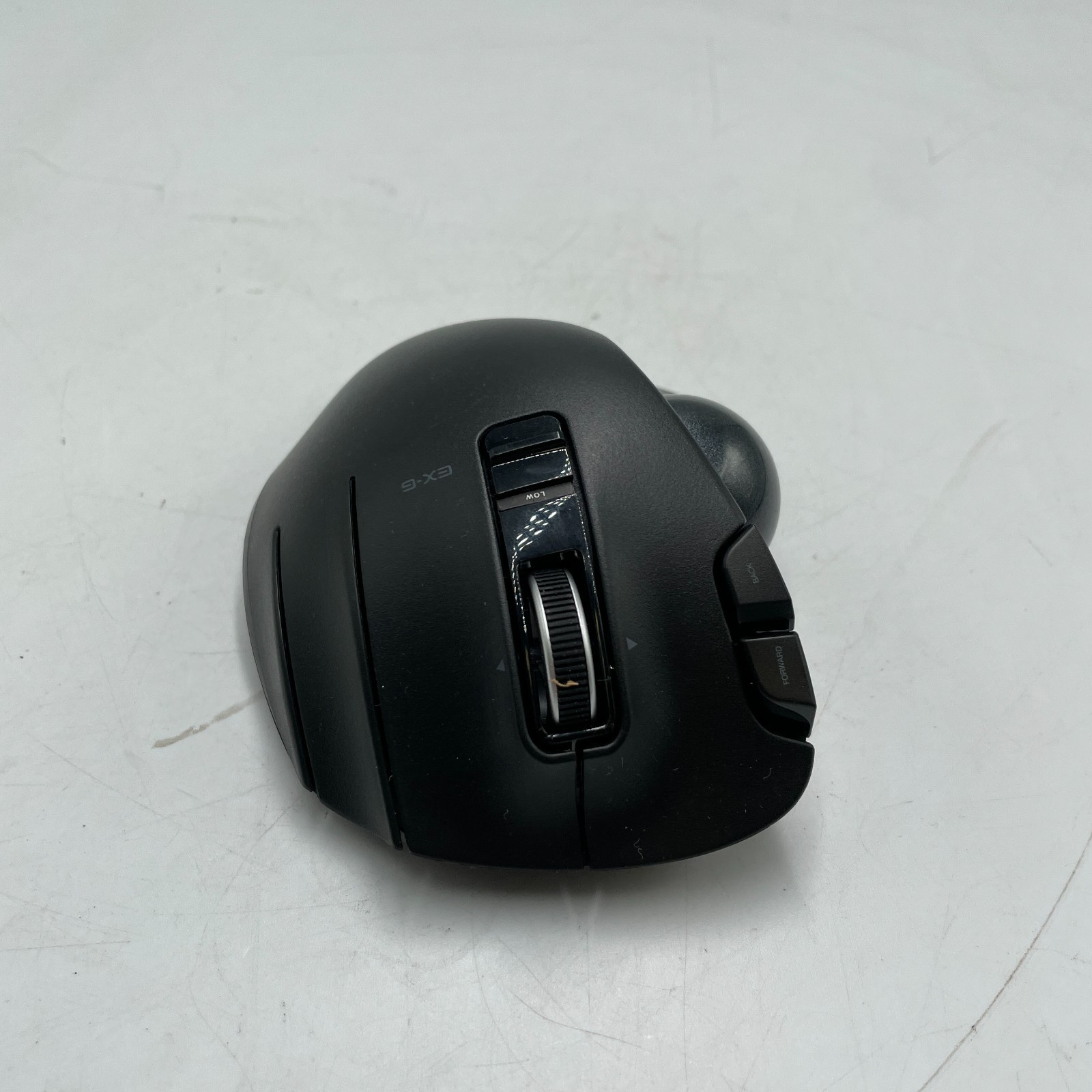 Elecom EX-G M-XT3DRBK Trackball Mouse Black Wireless 6-Buttons Adjustable DPI