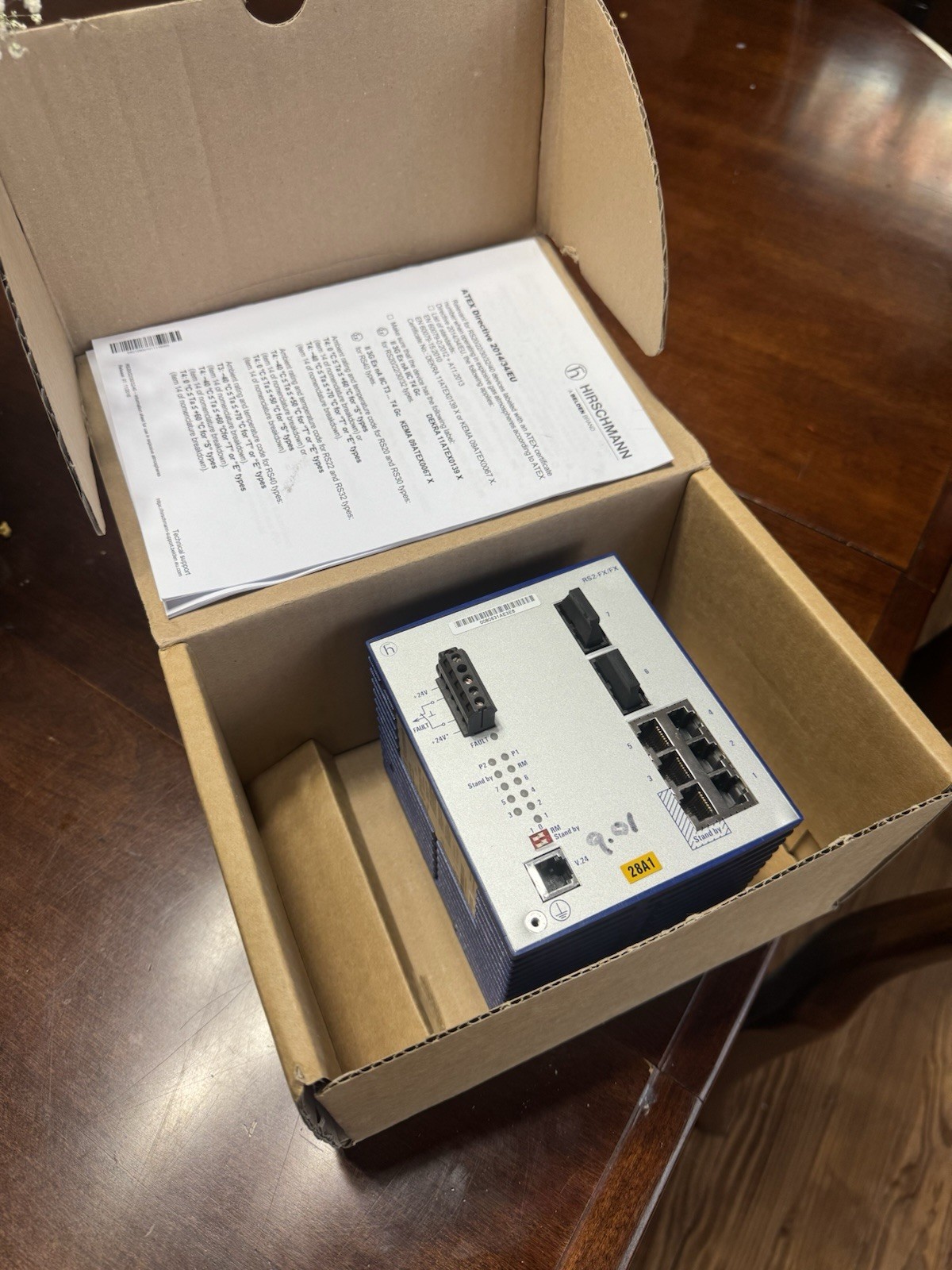 Hirschmann RS2-FX/FX Rail Switch 24VDC 94365380003030383 SCADA Ethernet 8 Port 
