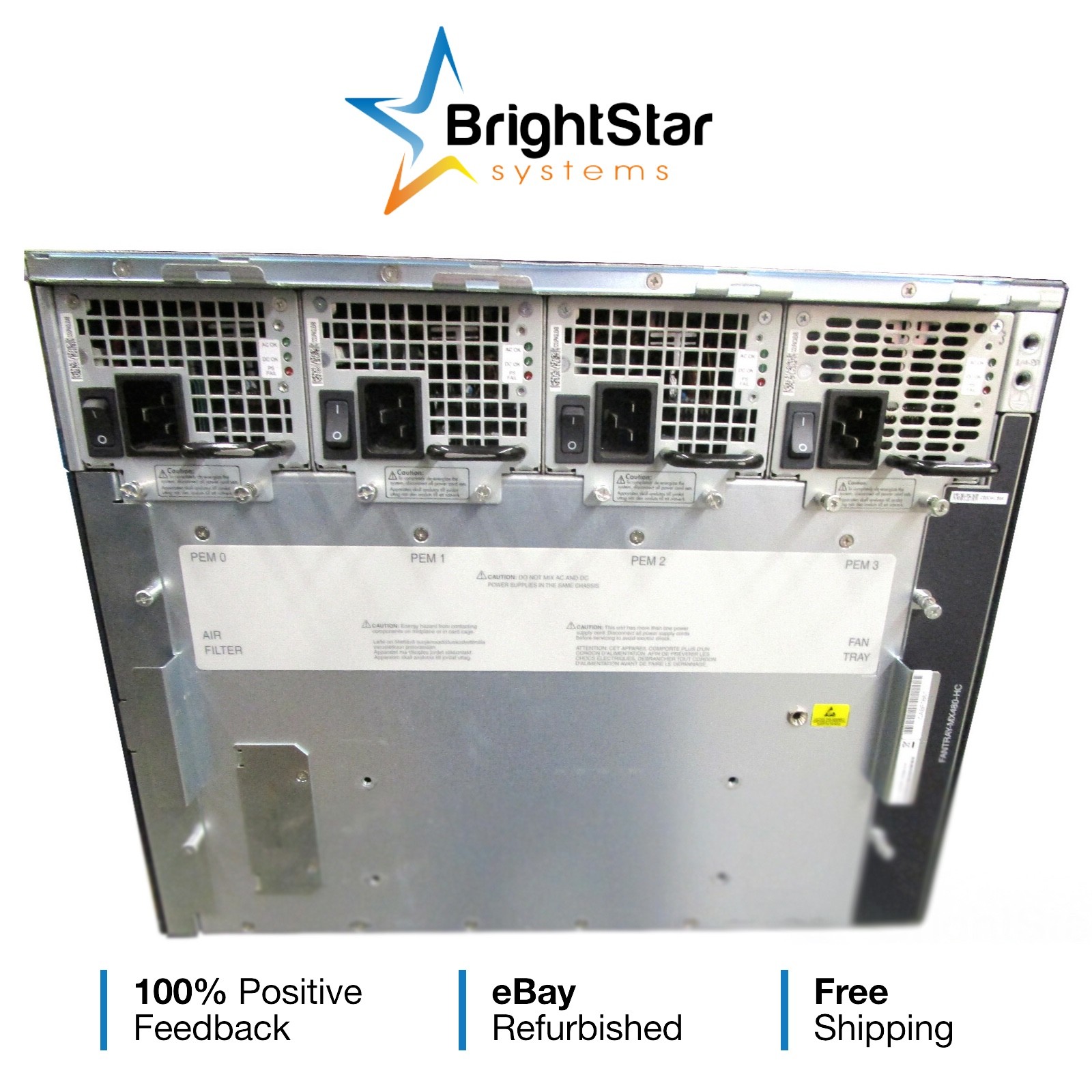 Juniper CHAS-BP3-MX480 Chassis w/ 2x RE-S-1800X4-32G | 2x SCBE2-MX.