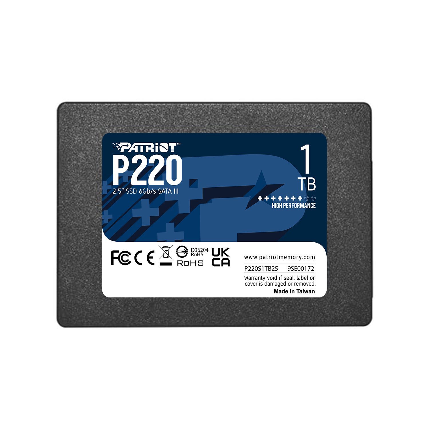Patriot P220 1TB SSD 2.5" SATA III 6GB/s Internal Solid State Drive For PC/MAC