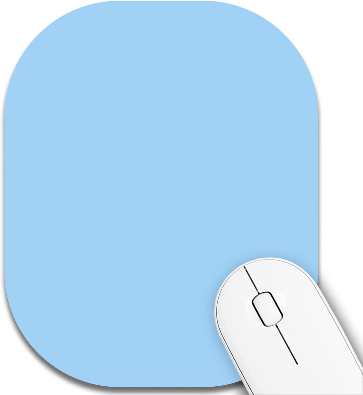 Small Mouse Pad，Mini Mouse Pad 6 x 7 Inch，Keyboard Tray Wireless Mouse (Blue)