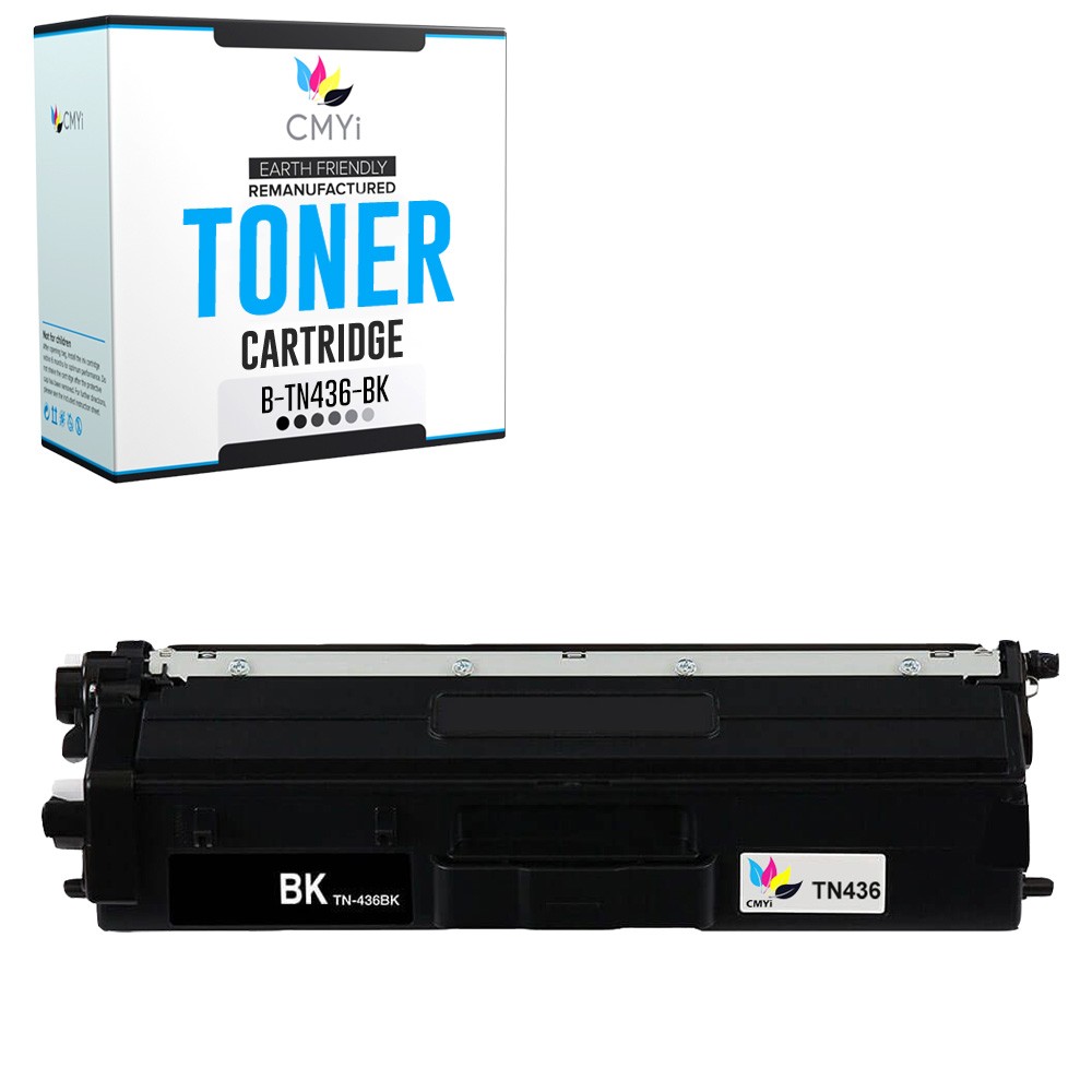 1X Compatible CMYi TN436 Black Toner Cartridge fits Brother HLL8360CDW L8360CDWT