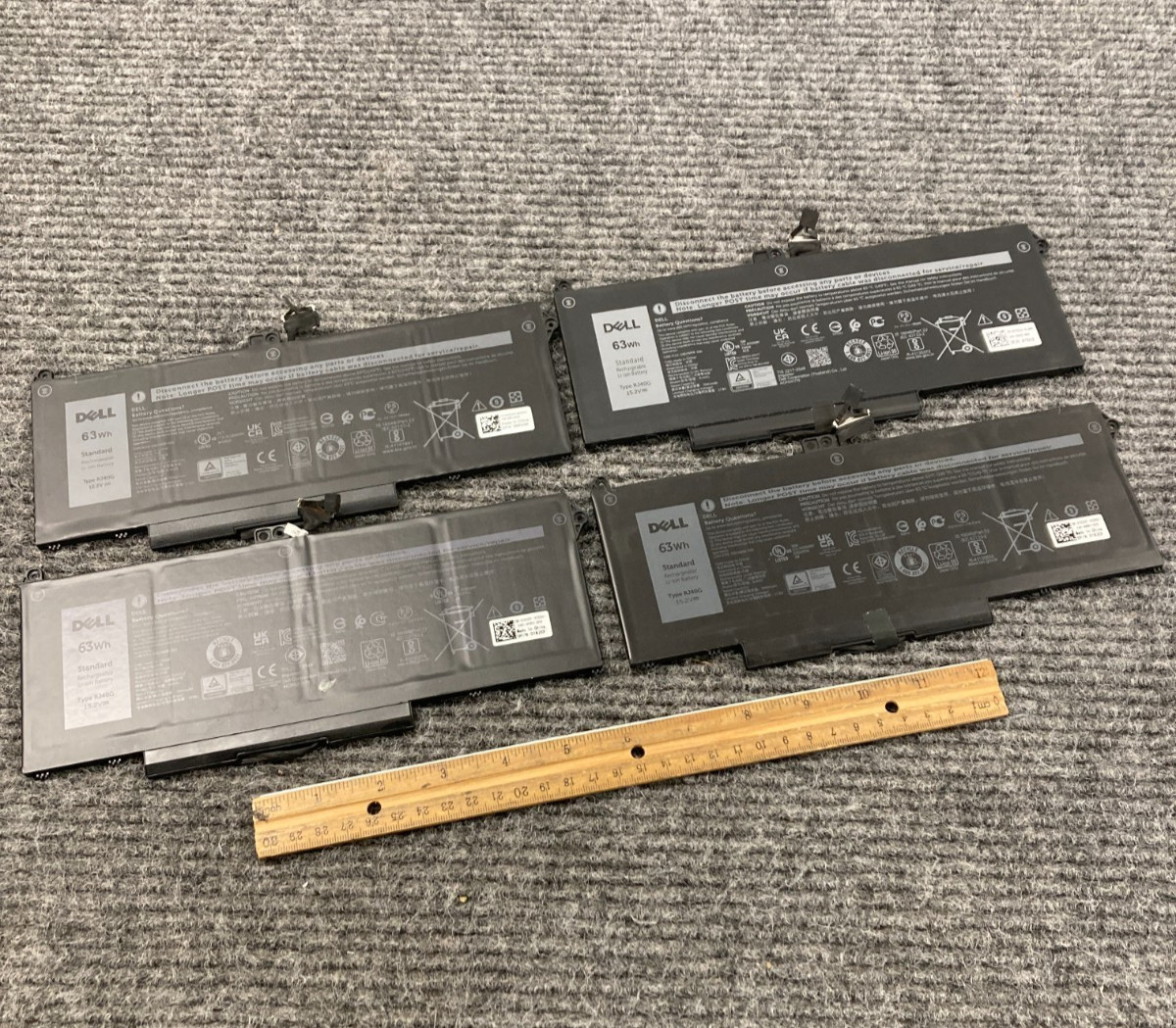 Lot of 4 Dell RJ40G 3941mAh Original Laptop Batteries For Latitude