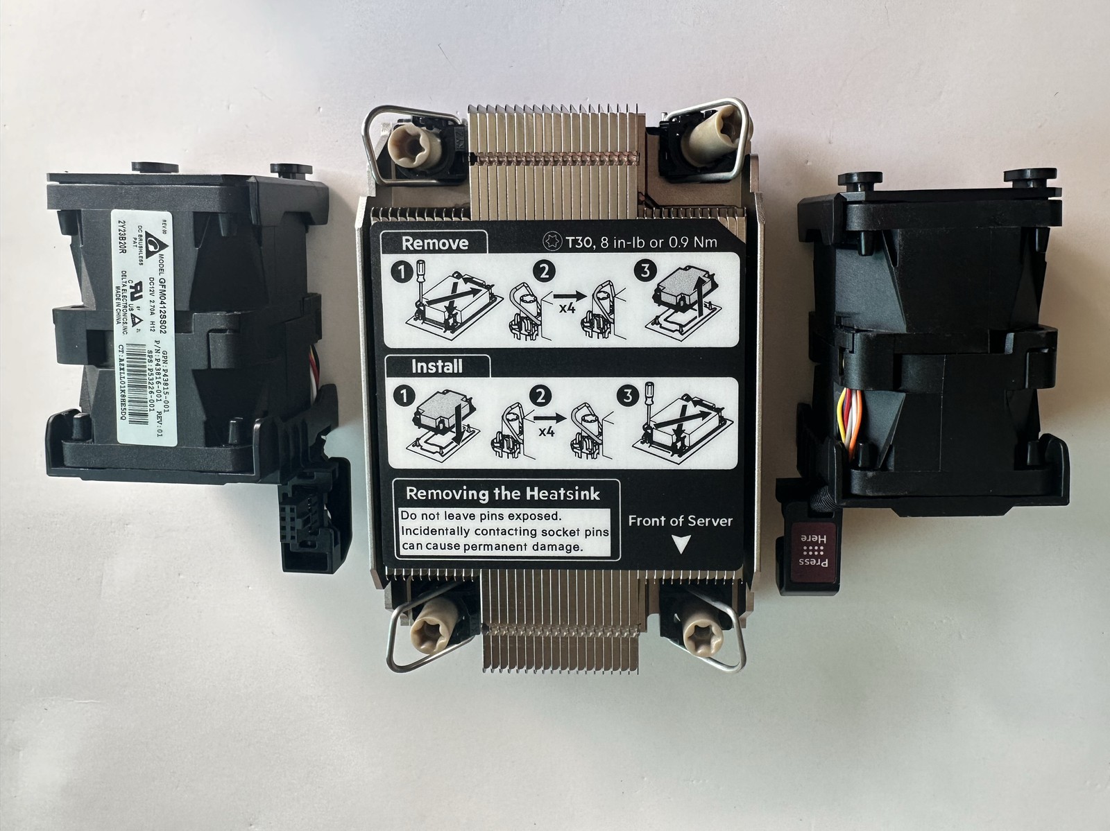 New HP DL360G11 Cooler heatsink P53219-001 Fan P53226-001