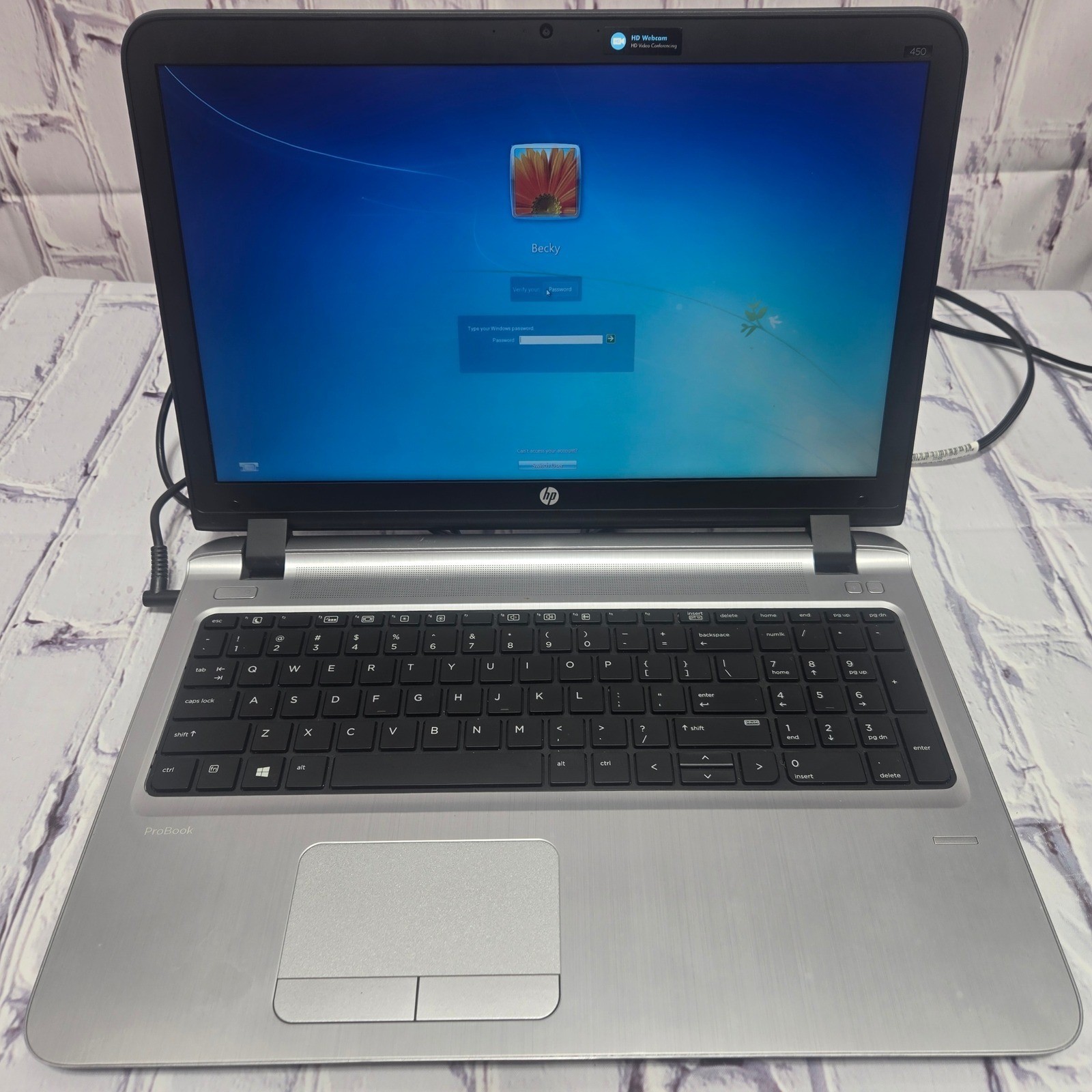 HP ProBook 450 G3 Laptop 2016 Silver Black Windows HD Webcam Notebook 15.6"
