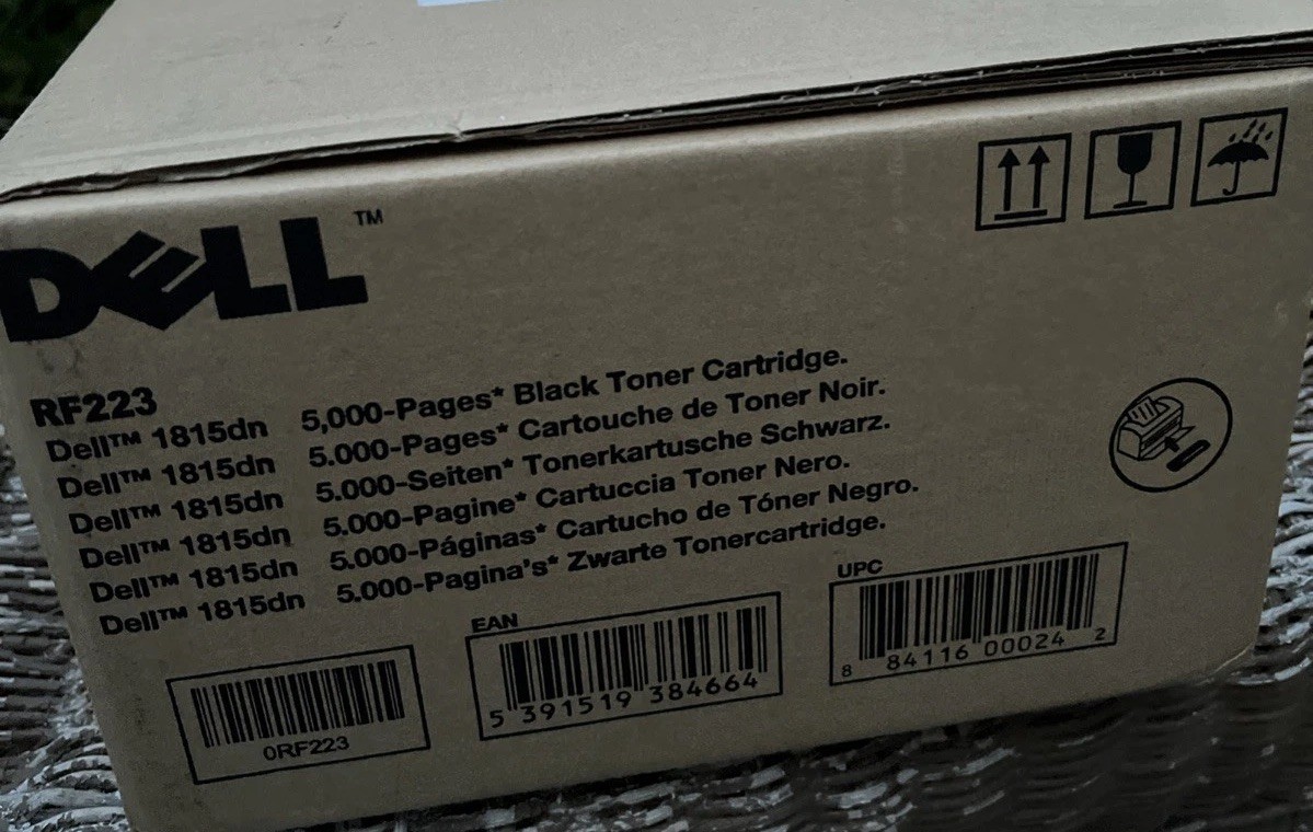 Dell Genuine High Yield Black Toner Cartridge 1815DN NEW Sealed Expired READ NOS